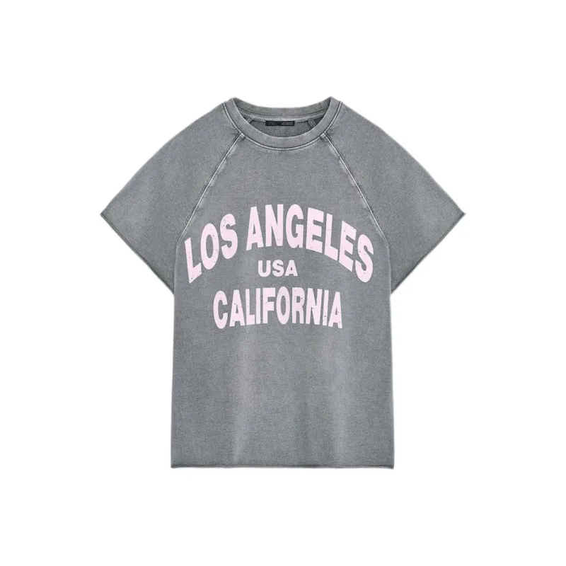 ZARA T Shirts Women's Coal Gray-0
