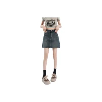 BENGEN Denim Short Skirts Women's