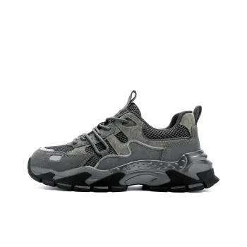 JEEP SPIRIT Black Myth Slip Resistant, Abrasion Resistant, Breathable Low Top Casual Shoes Men's Black Gray