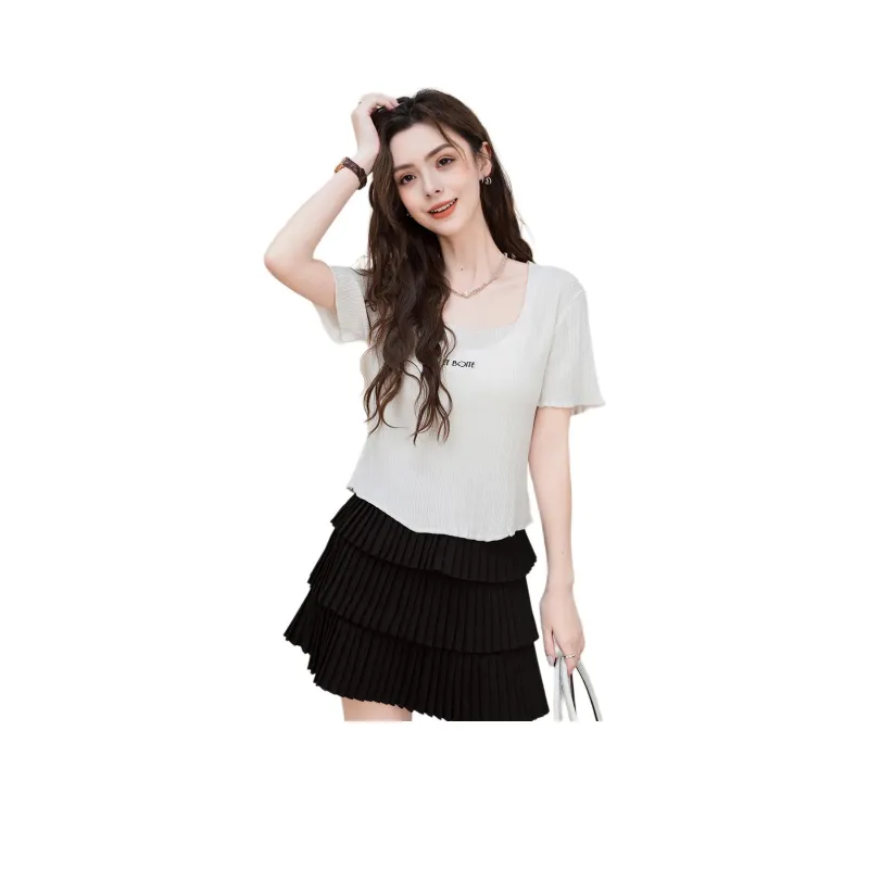 FAWENXIANGZI Regular T Shirt Women's-0