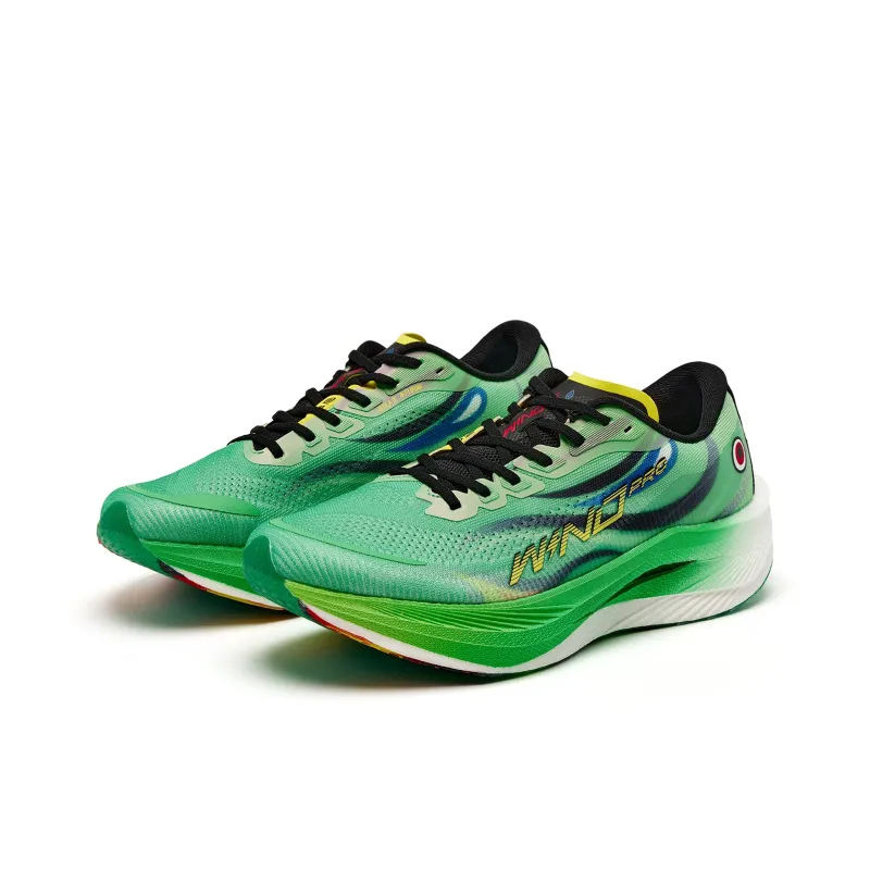 XIAOSHIHOU x QIAODAN Strong Wind 3.0 PRO Anti Slip Wear Resistant Low Top Casual Running Shoes Men's Green-2