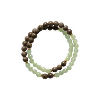 MARY WINDSOR Hetian Jade Bracelets Pale Greenish White Jade Unisex
