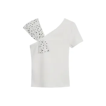 AHDO T Shirts Women's White