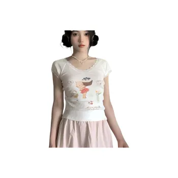 GOSO Drop Shoulder Sleeve T Shirt Women's