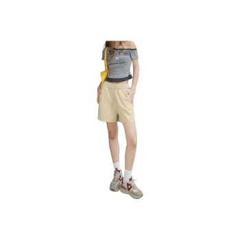 Wen Shan Casual Shorts Women's Khaki