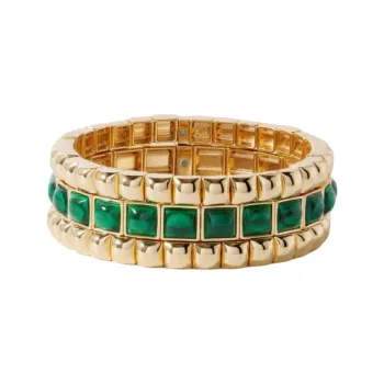 Roxanne Assoulin Puffy Stud Bracelet Set Of Three