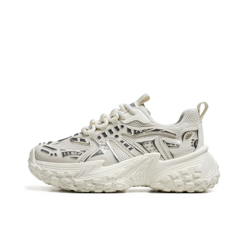 BINGO DUCK Coverage, Breathable, Height Increasing Low Top Chunky Sneakers Men's-4