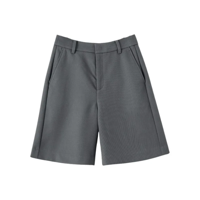 Late White Casual Shorts Women's-4