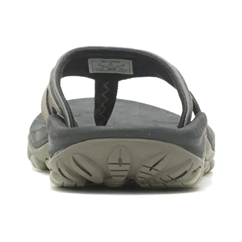 MERRELL Abrasion Resistant Slip Resistant Flip Flops Men's Gray-4
