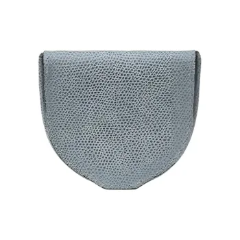 Valextra Calfskin Coin Purse Unisex Smolder Blue