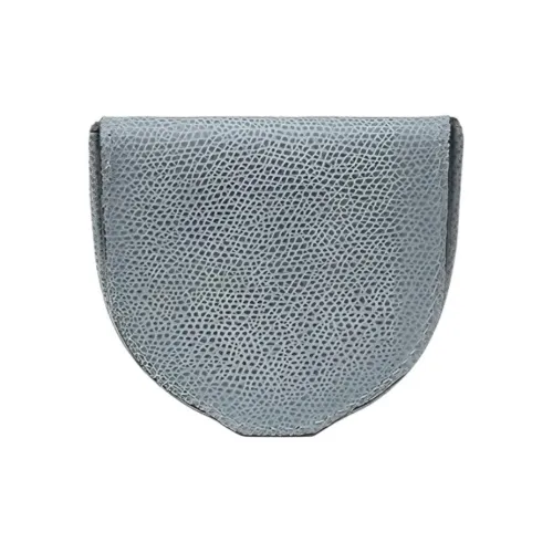 Valextra Calfskin Coin Purse Unisex Smolder Blue
