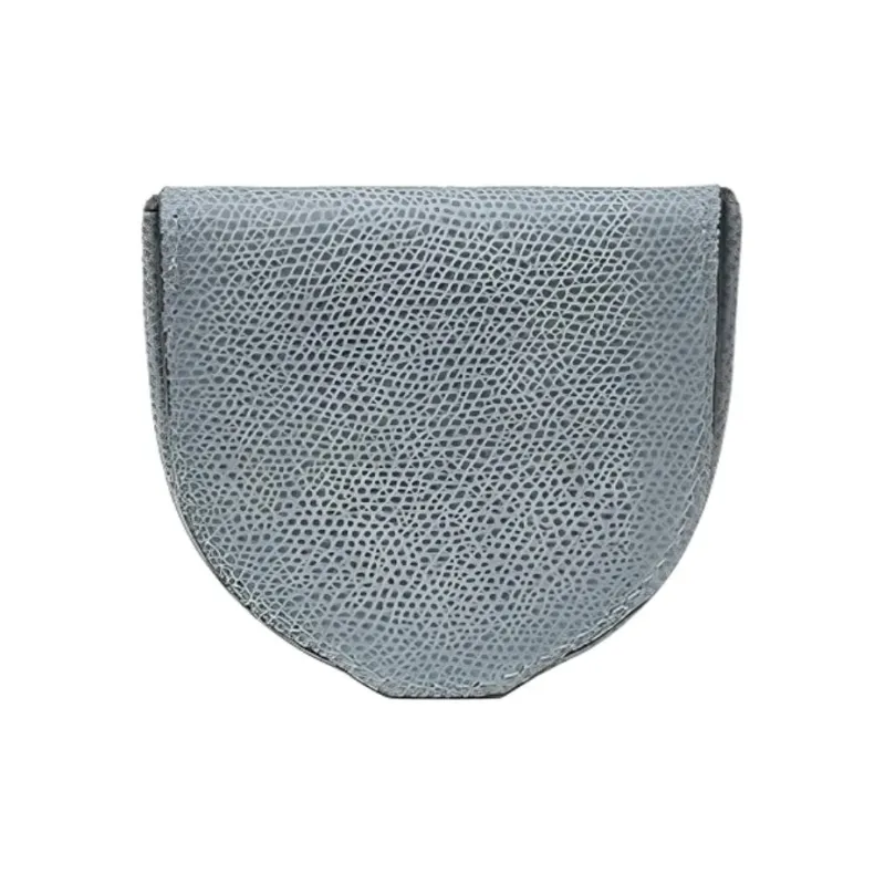Valextra Calfskin Coin Purse Unisex Smolder Blue-0
