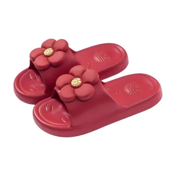 LUNNIFEIYA Slippers Celebration Red Indoor Summer Home Bathroom Bathing Slip Resistant Slippers