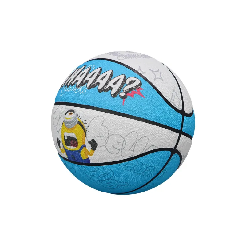 SIPAKESPORT x MINIONS PU Basketball WHA Blue White Size 7 Training Unisex-2