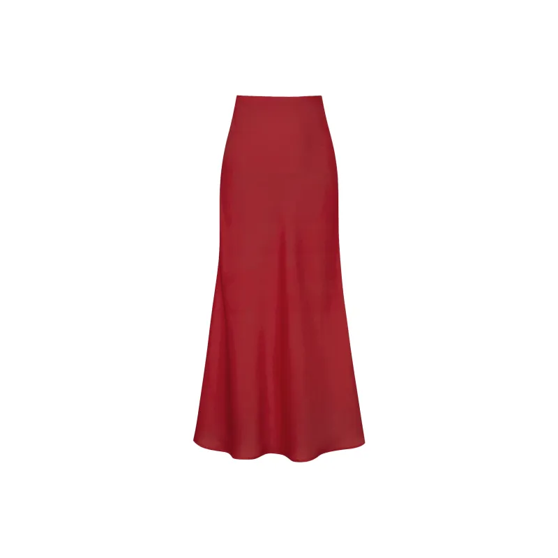 XUANSHU Casual Long Skirt Women's-15