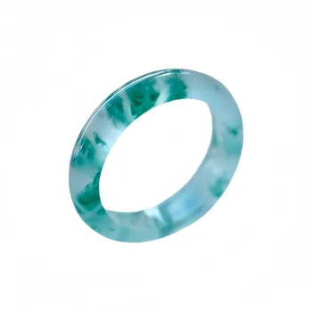 MY WORLD BEGINS AND ENDS WITH YOU Natural Dulong Jade Rings Unisex