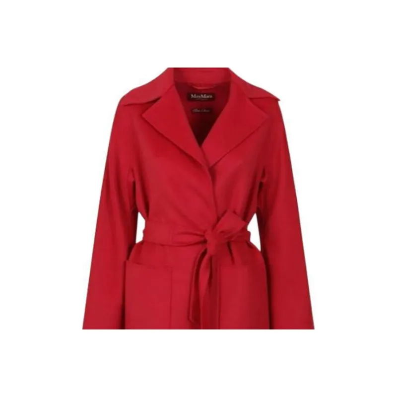 MaxMara Studio Belted Long Sleeved Coat-1