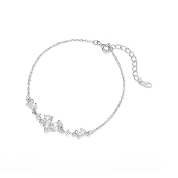 TAOHUAZHAOZHAO S999 Fine Silver Bracelets Women's