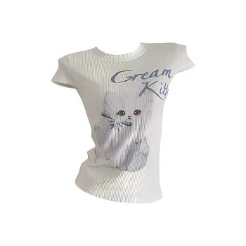 ABBY GODDESS T Shirts Women's White