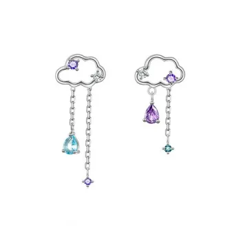 JKEM 925 Sterling Silver Earrings Women's