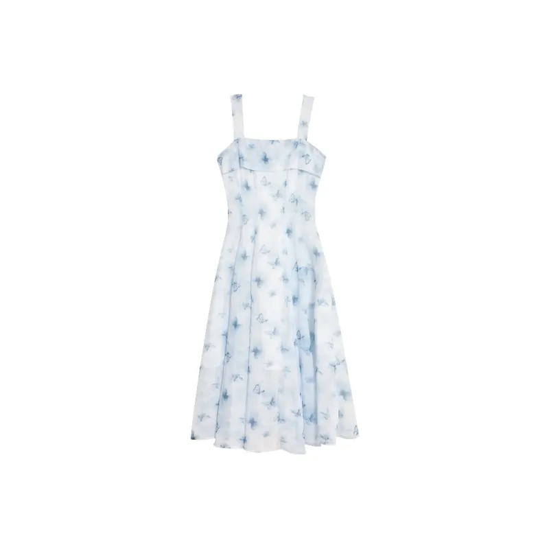 YINLEI Slip Dresses Women's Light Blue-0