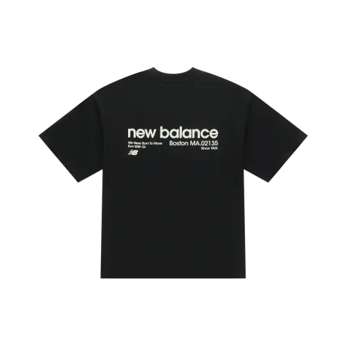 New Balance T Shirt With Small Logo On Chest Unisex Black