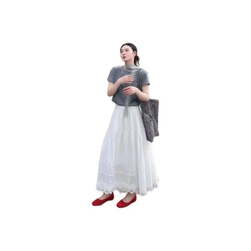 Mu Xiao Xin Two Piece Skirt Sets Women's