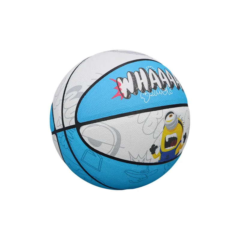 SIPAKESPORT x MINIONS PU Basketball WHA Blue White Size 7 Training Unisex-3