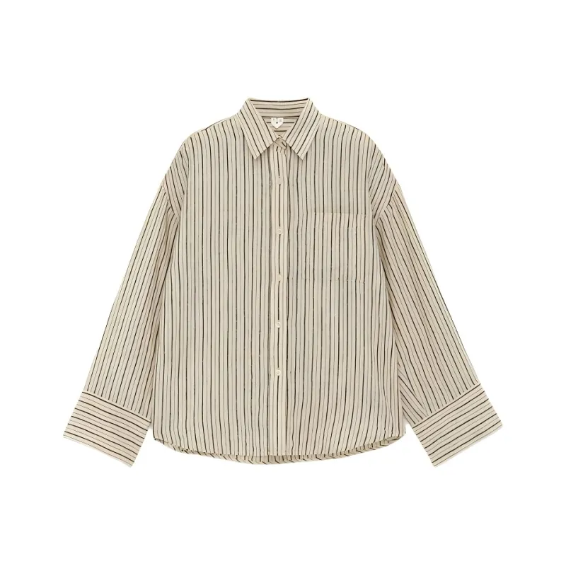 ARKET Shirts Women's Beige/Black-0