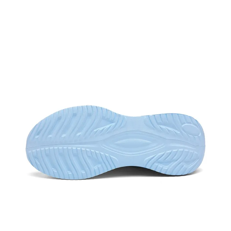 WARRIOR Running Shoes Men Low Top White/Blue-4