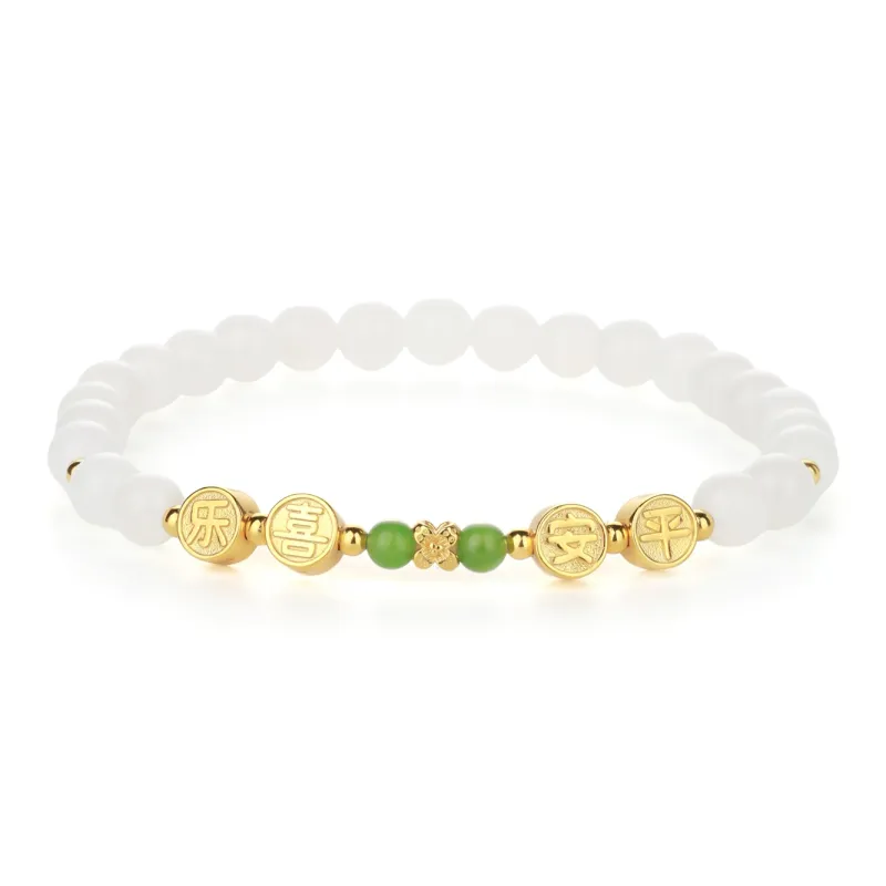 CHINA GOLD Bracelets White Jade Women's-0