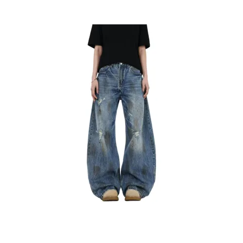 GEOGRE ALEX Jeans Men Yellow Mud Blue