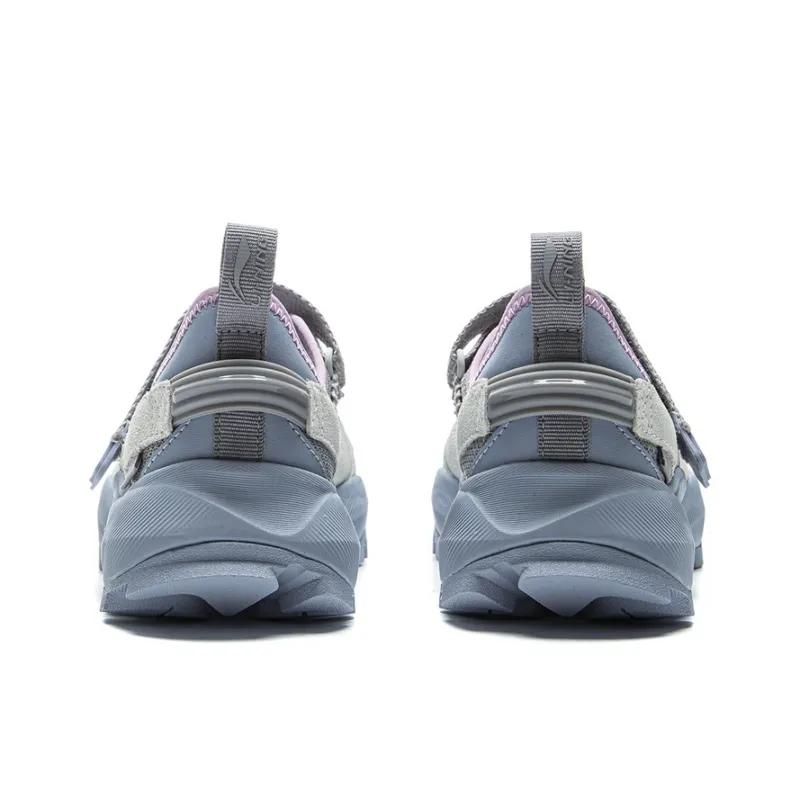 TYAKASHA x LiNing Anti Slip Wear Resistant Low Top Casual Shoes Women's Calm Gray Frost Gray-4