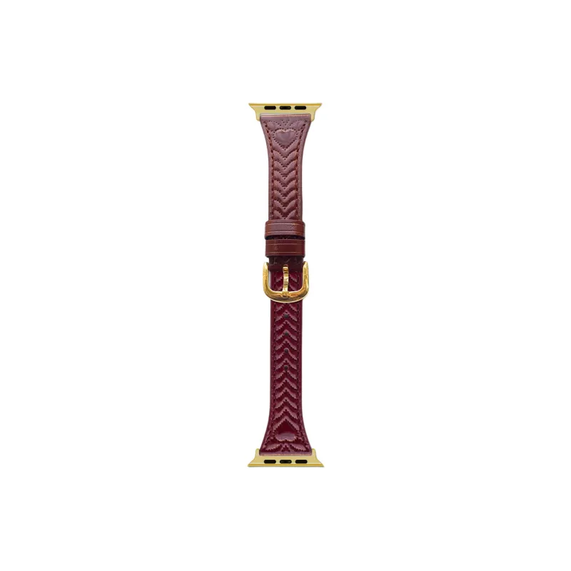 KVZUVUU Apple Compatibility Watch Band Cowhide Leather Material-3
