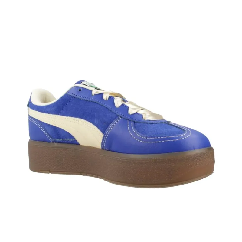 PUMA Palermo Abrasion Resistant Slip Resistant Low Top Skateboard Shoes Women's Bright Blue-3