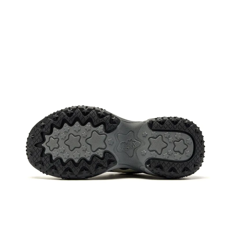 QIAODAN Anti Slip Wear Resistant Low Top Casual Shoes Women's Black Raw Denim White-4