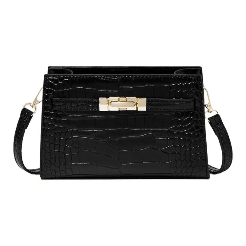 15 MINS Synthetic Leather Underarm Shoulder Bag Women's Black/Cream White/Angora Red-3