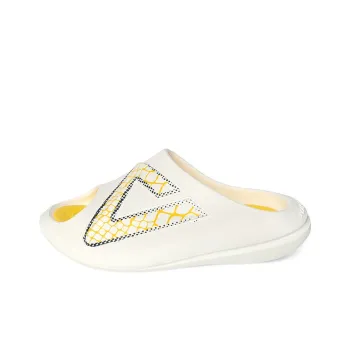 PEAK Very Small Fat Drag EVA Quiet Slip Resistant Abrasion Resistant Slide Slippers Unisex Super Light White Yellow
