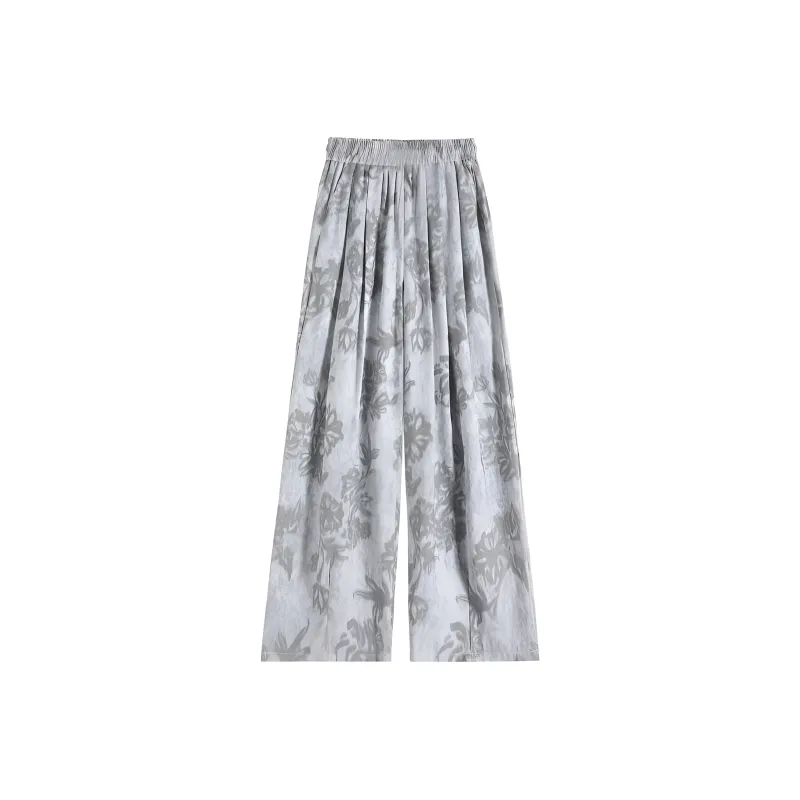 Flowers In Water Casual Pants Women's-1