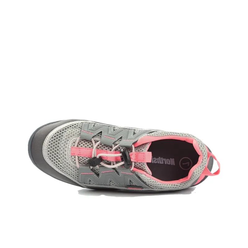 NORTHSIDE Cushioning, Wear Resistant Low Top Hiking Shoes Women's Gray Orange-1