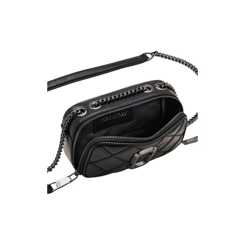 MARC JACOBS Leather Shoulder Bag, Crossbody Bag Women's Black-3