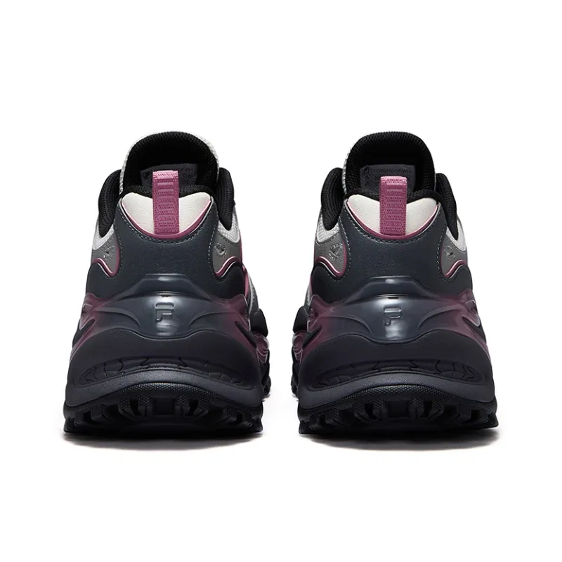 FILA FUSION EVA Gummies Slip Resistant Height Increasing Low Top Chunky Sneakers Women's Rose Purple-4