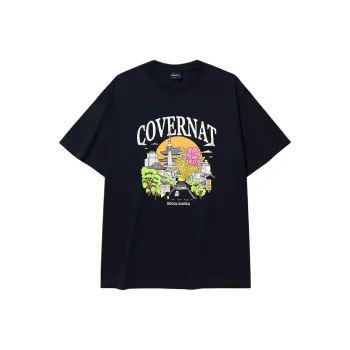 COVERNAT T Shirts Unisex Marine Blue
