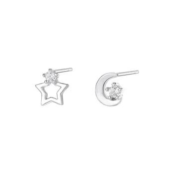 TAOHUAZHAOZHAO S 999 Fine Silver Stud Earrings Women's