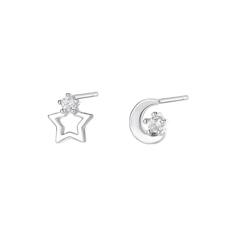 TAOHUAZHAOZHAO S 999 Fine Silver Stud Earrings Women's-0