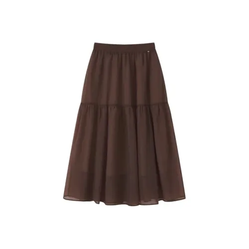 Homemade Willow Silk 2025 Summer Casual Long Skirt Women's