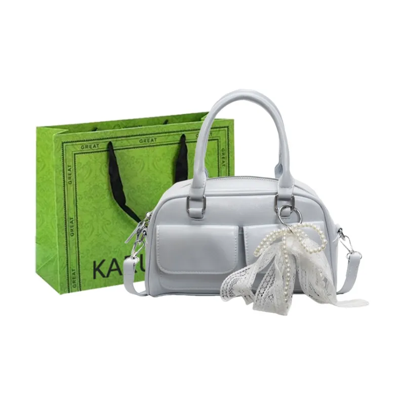 KARUISHA PU Handbag Regular Women's Ecru/Blue/Yellow/Pink/Black-4