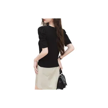 FAWENXIANGZI Puff Sleeve T Shirt Women's