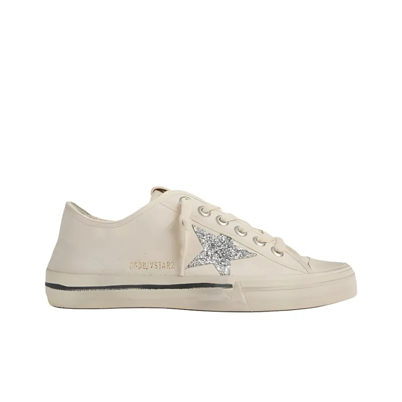 Golden Goose V Star 2 Low Top Skateboard Shoes Women's Beige-1