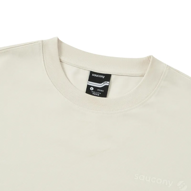 Saucony T Shirts Unisex Ecru-4